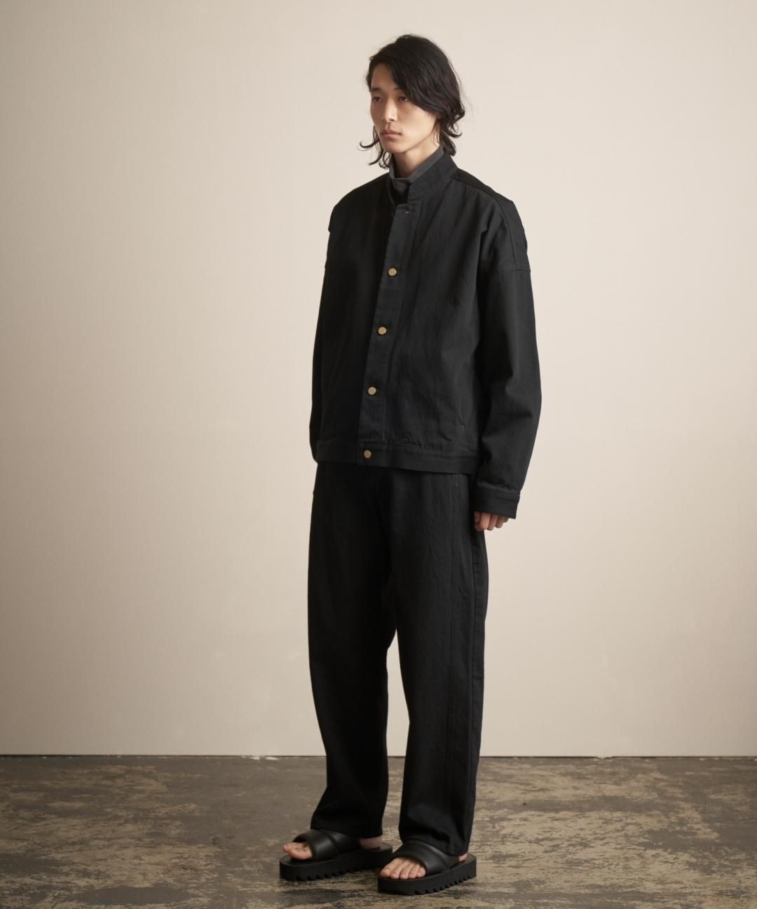 TROVE / HARD TWIST DENIM PANTS / BLACK photo