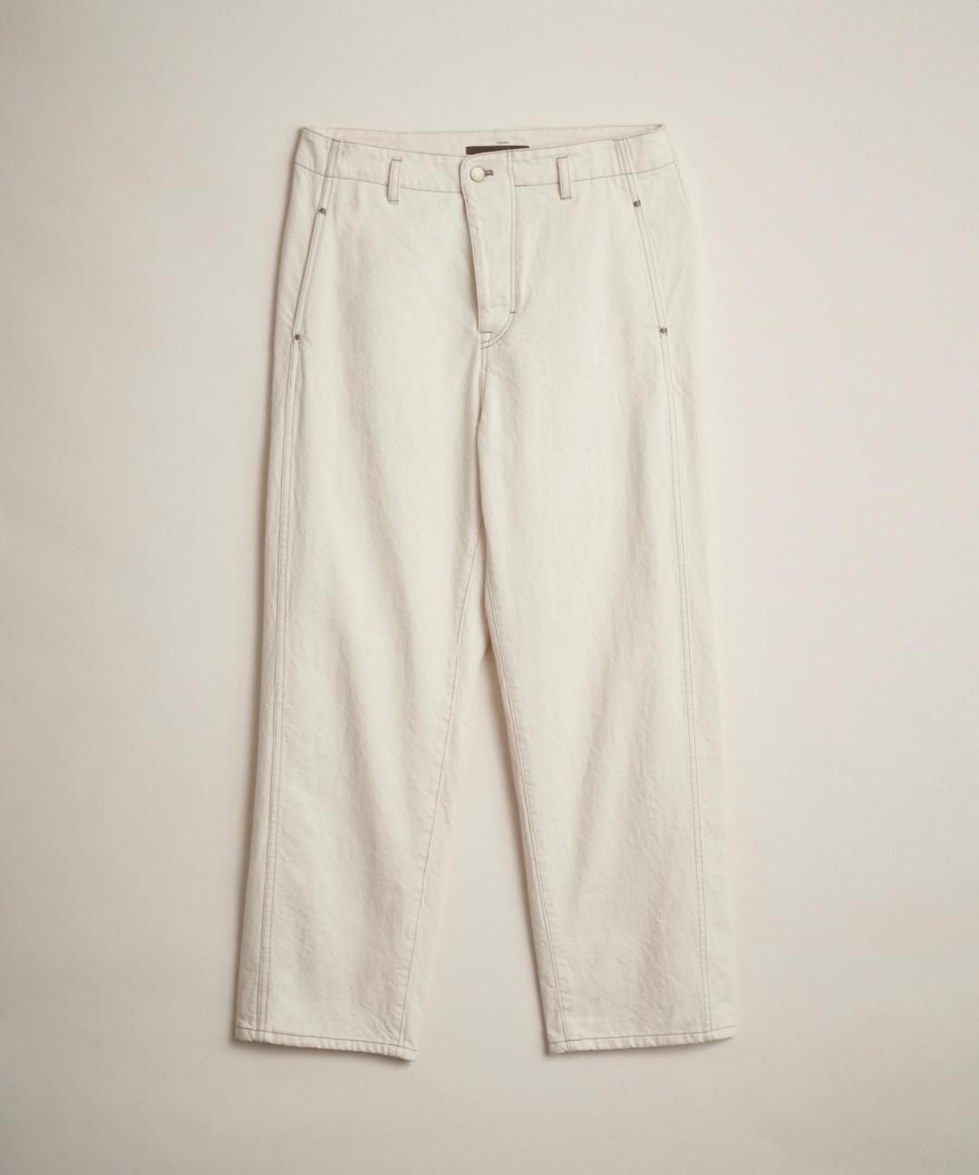 TROVE / HARD TWIST DENIM PANTS / ECRU photo