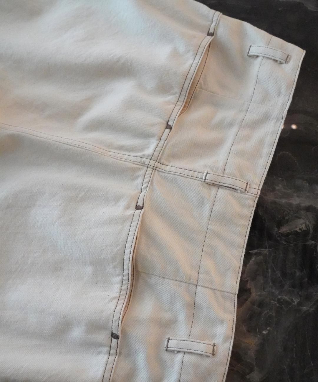 TROVE / HARD TWIST DENIM PANTS / ECRU photo