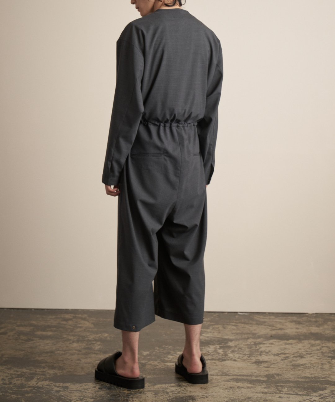 TROVE / WOOL TROPICAL JUMP SUIT TYPE-B / CHARCOAL photo