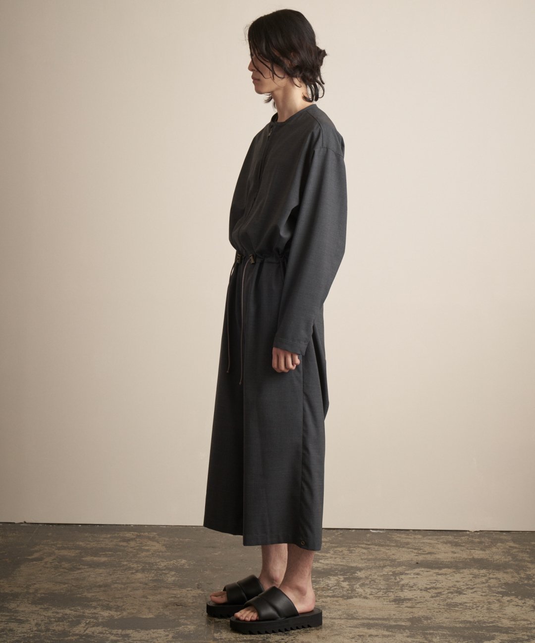 TROVE / WOOL TROPICAL JUMP SUIT TYPE-B / CHARCOAL photo