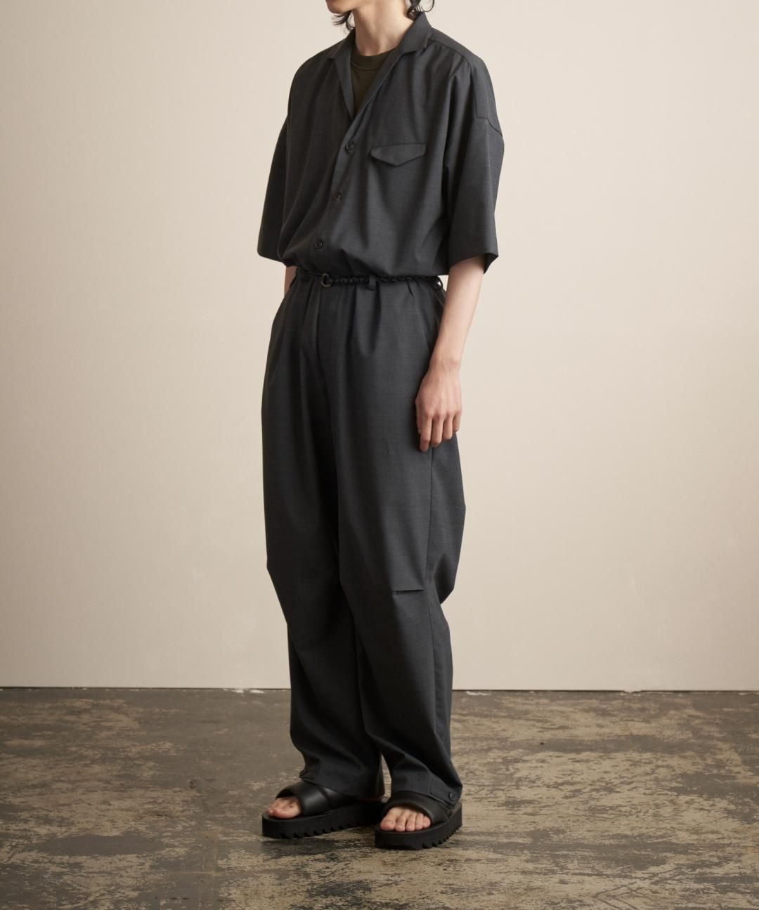 TROVE / WOOL TROPICAL JUMP SUIT TYPE-A / CHARCOAL photo