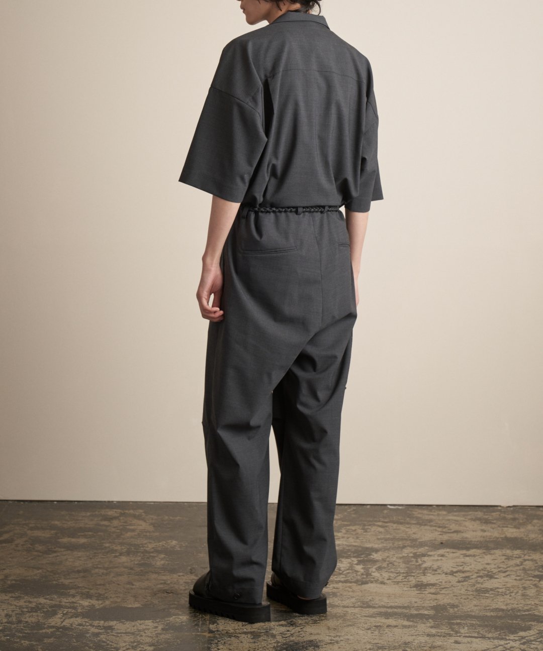 TROVE / WOOL TROPICAL JUMP SUIT TYPE-A / CHARCOAL photo