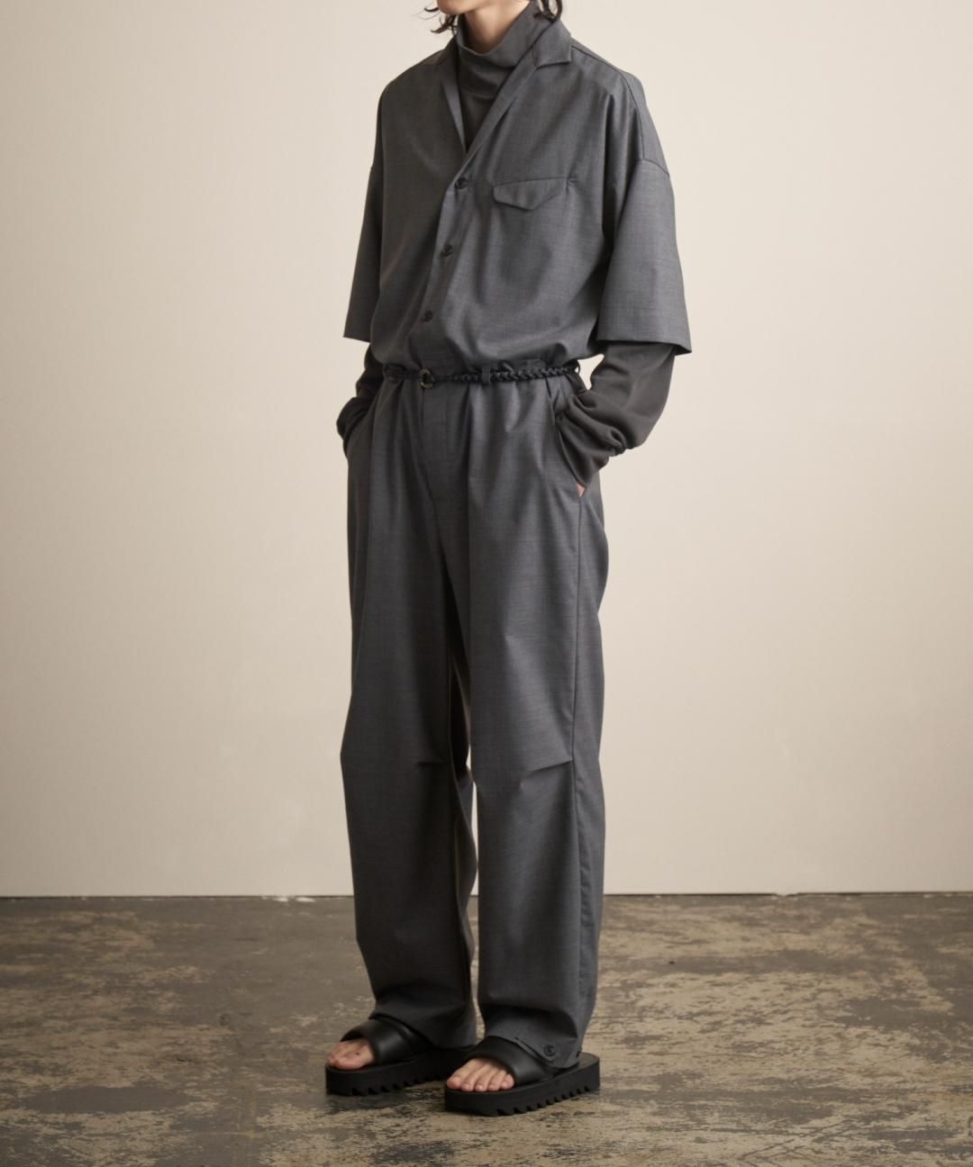 TROVE / WOOL TROPICAL JUMP SUIT TYPE-A / GRAY photo