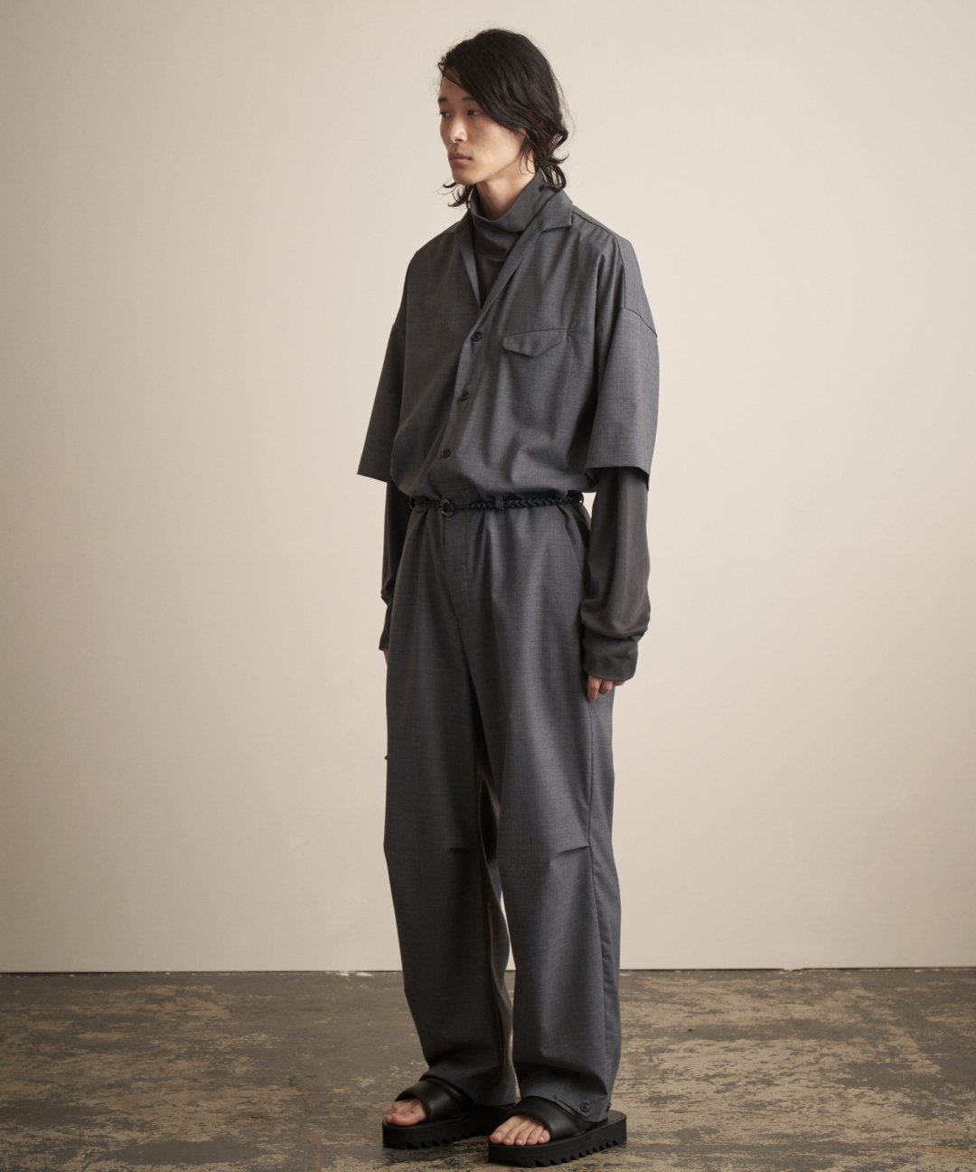 TROVE / WOOL TROPICAL JUMP SUIT TYPE-A / GRAY photo