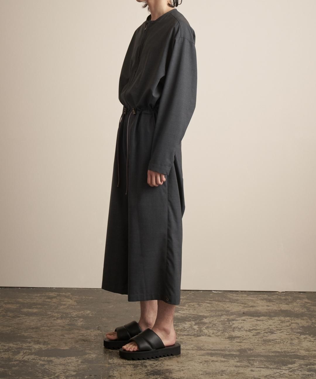 TROVE / QUILLTING LEATHER SANDAL / BLACK photo