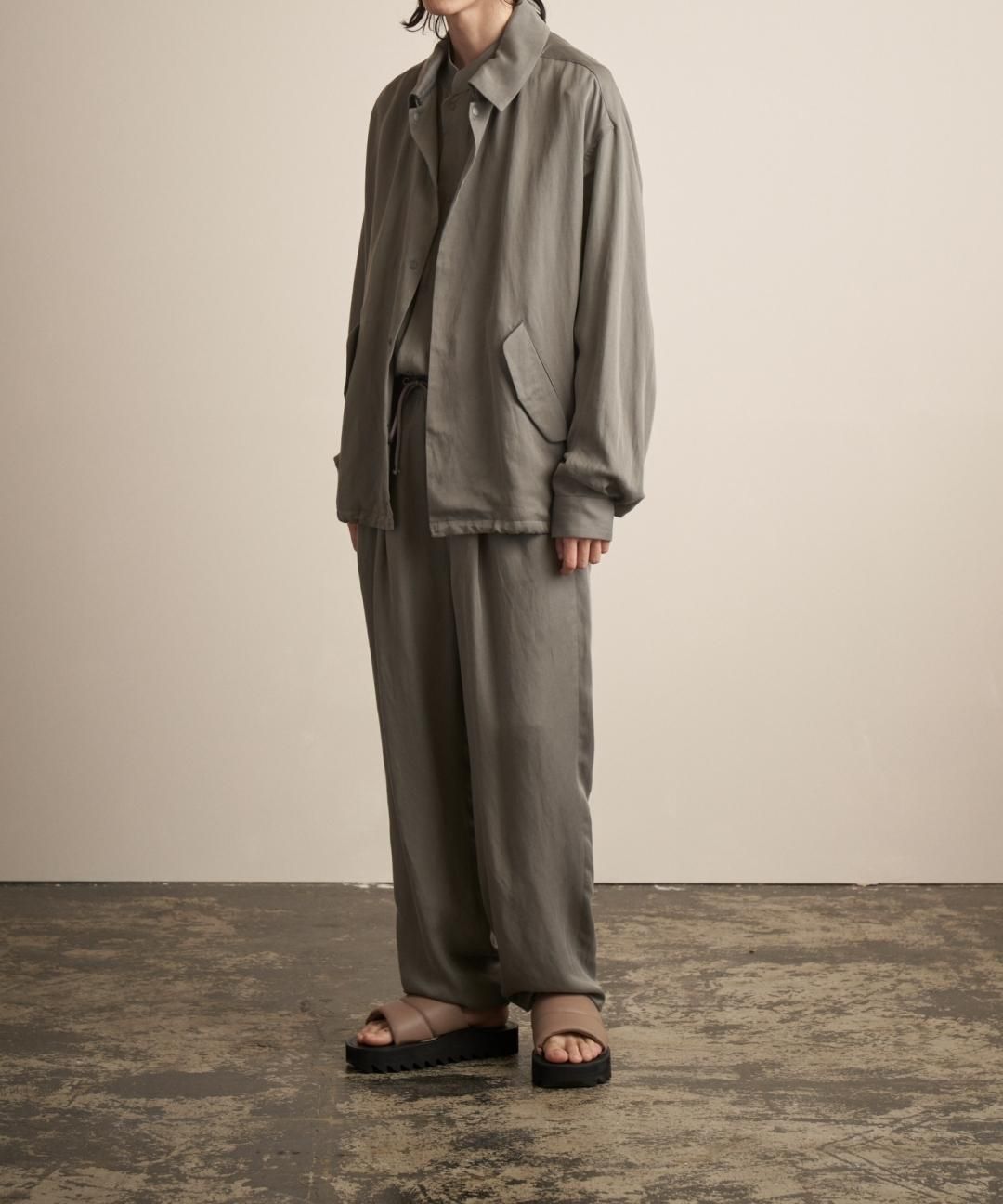 TROVE / QUILLTING LEATHER SANDAL / GRAY BEIGE photo