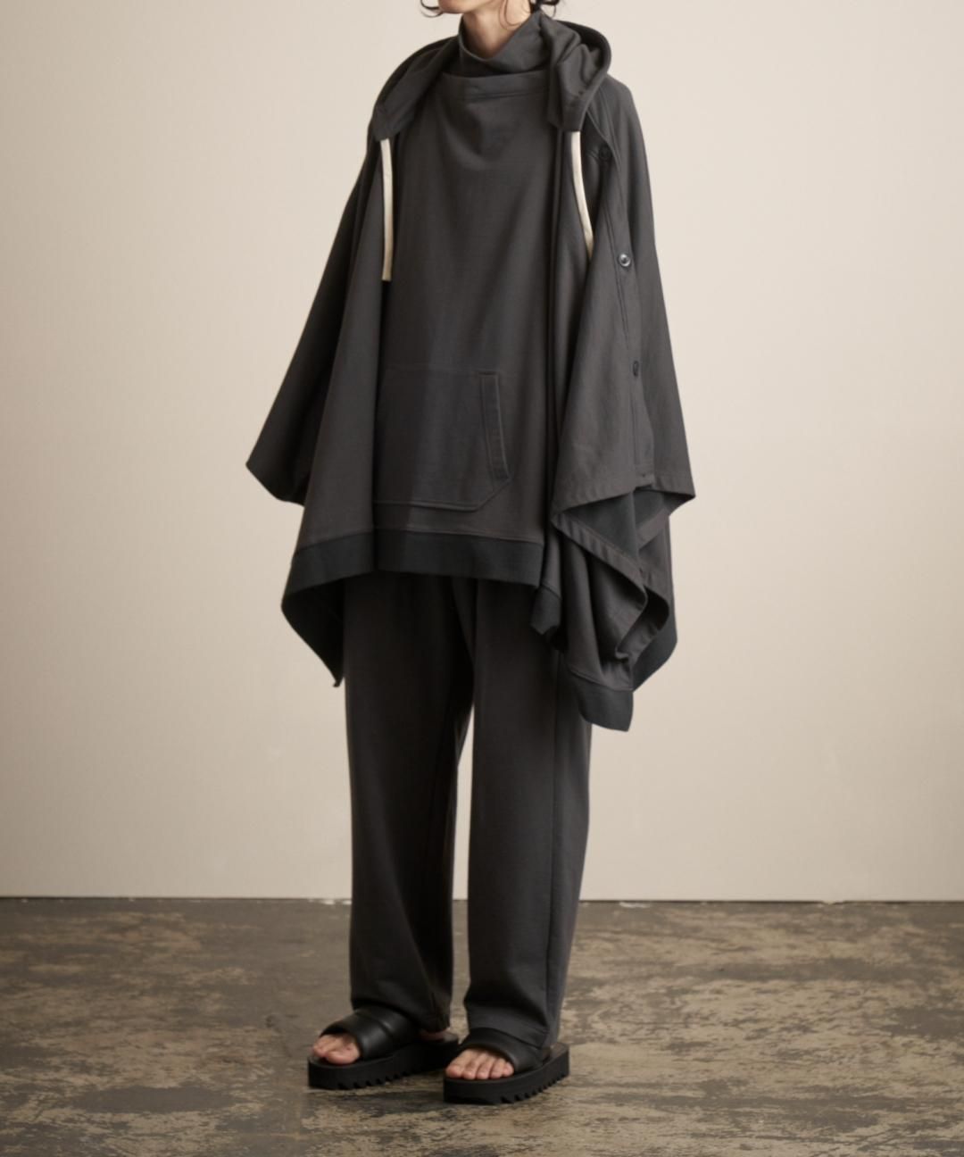 TROVE / HOODED PONCHO / GRAPHITE photo