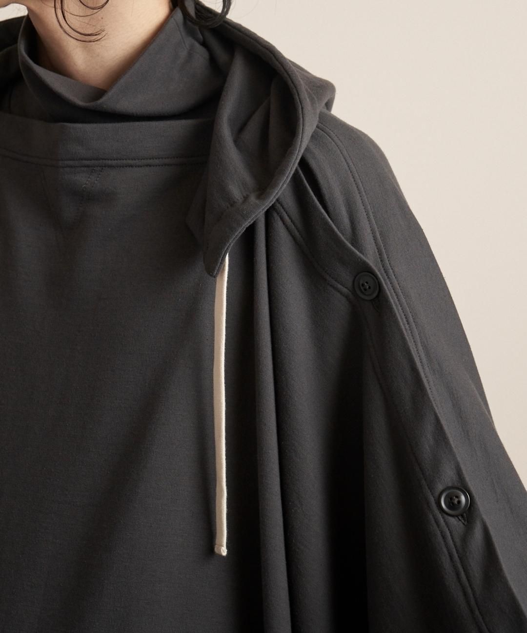TROVE / HOODED PONCHO / GRAPHITE photo