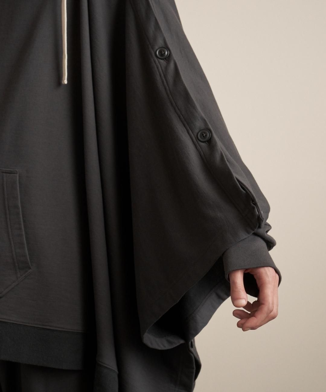 TROVE / HOODED PONCHO / GRAPHITE photo