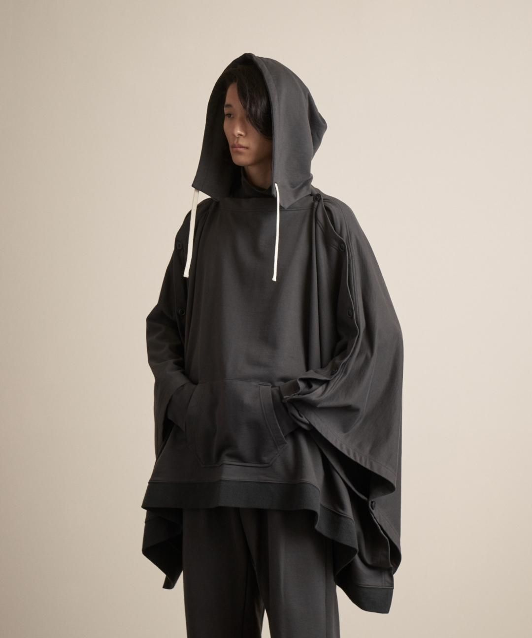TROVE / HOODED PONCHO / GRAPHITE photo