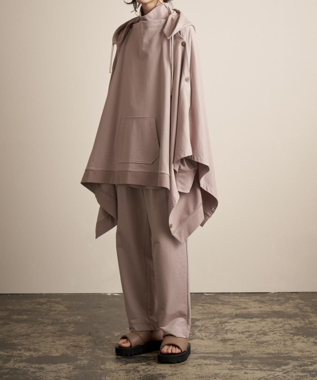 TROVE / HOODED PONCHO / GRAY BEIGE photo