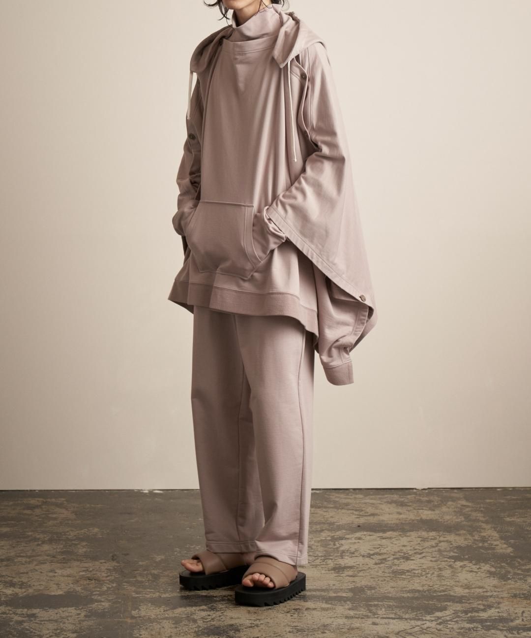TROVE / HOODED PONCHO / GRAY BEIGE photo