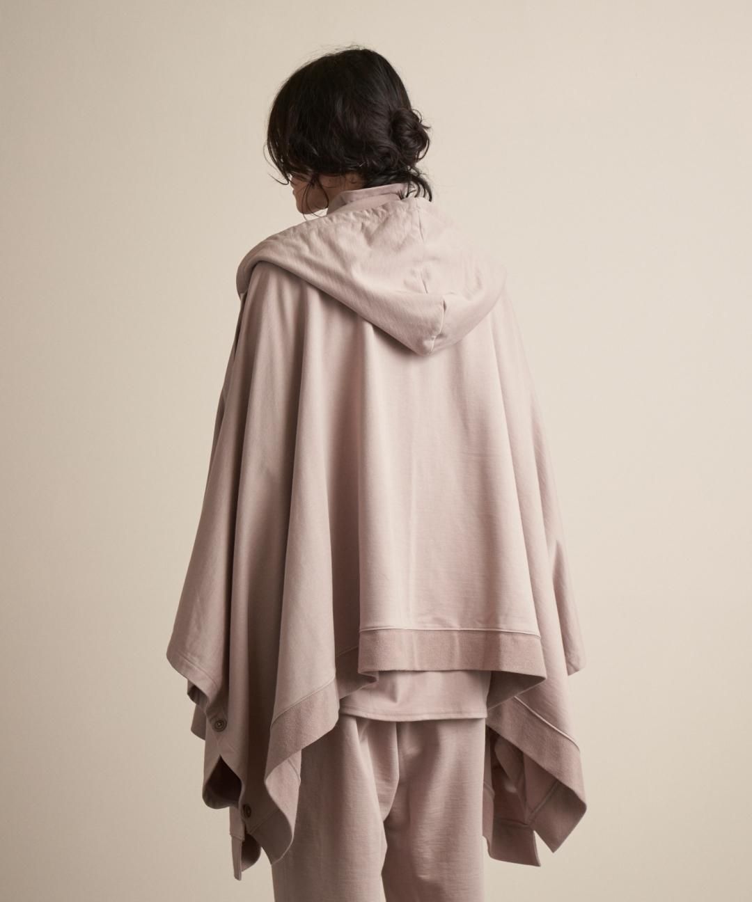 TROVE / HOODED PONCHO / GRAY BEIGE photo