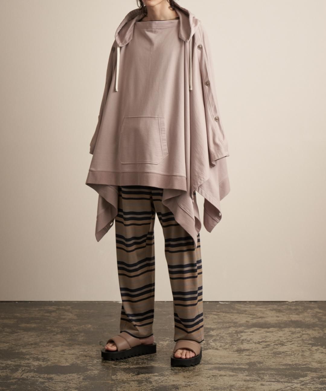 TROVE / HOODED PONCHO / GRAY BEIGE photo