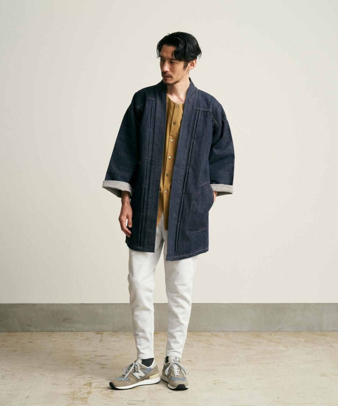 WAROBE x BIGJOHN / DENIM NAGA-HANTEN / INDIGO photo