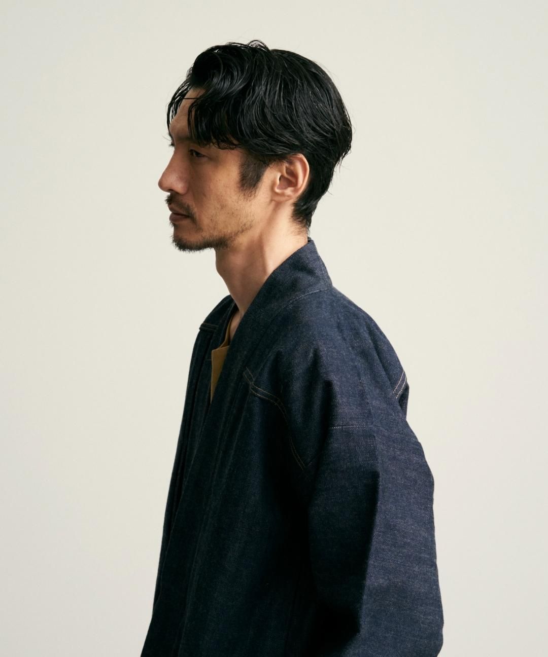 WAROBE x BIGJOHN / DENIM NAGA-HANTEN / INDIGO photo
