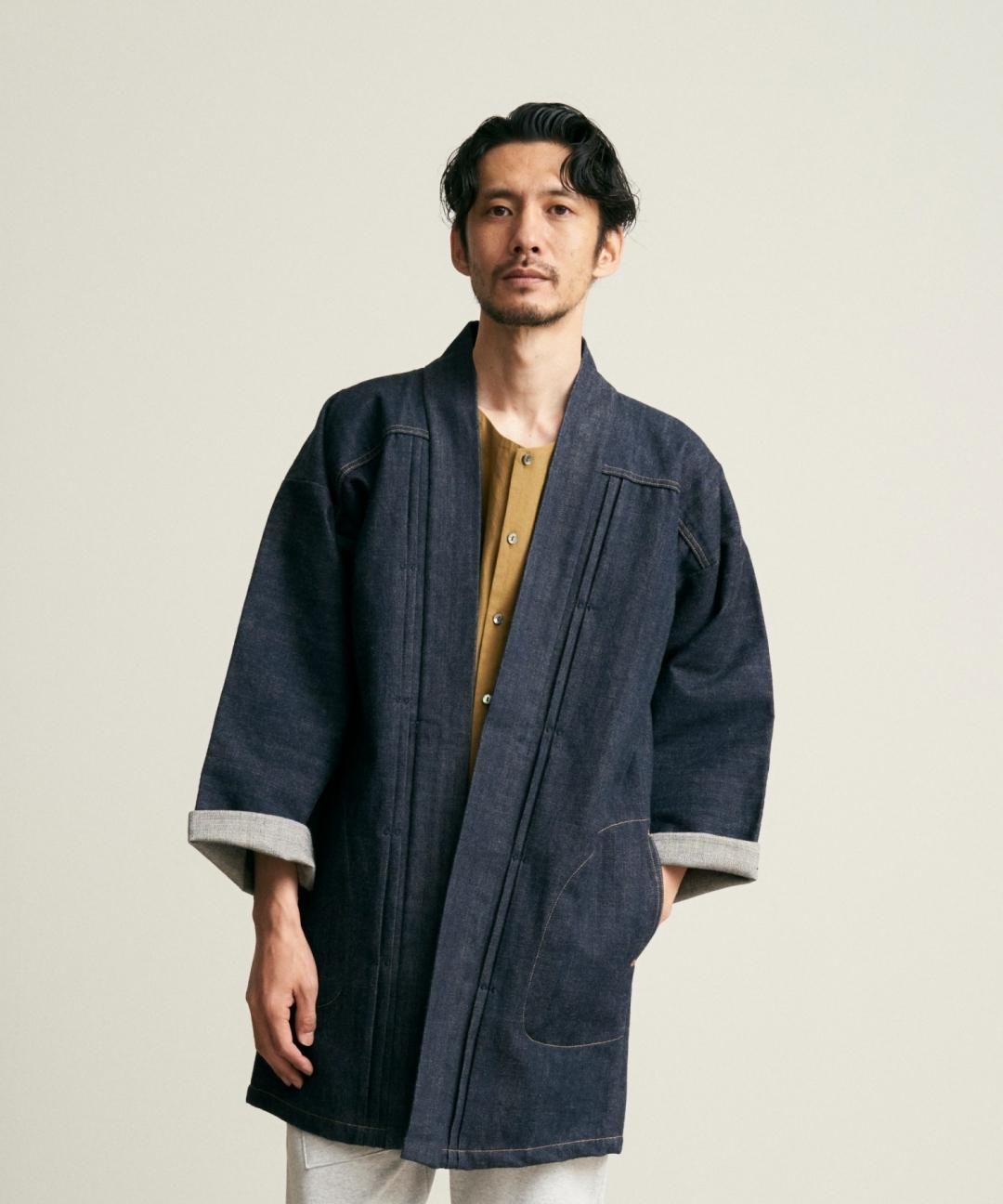 WAROBE x BIGJOHN / DENIM NAGA-HANTEN / INDIGO photo
