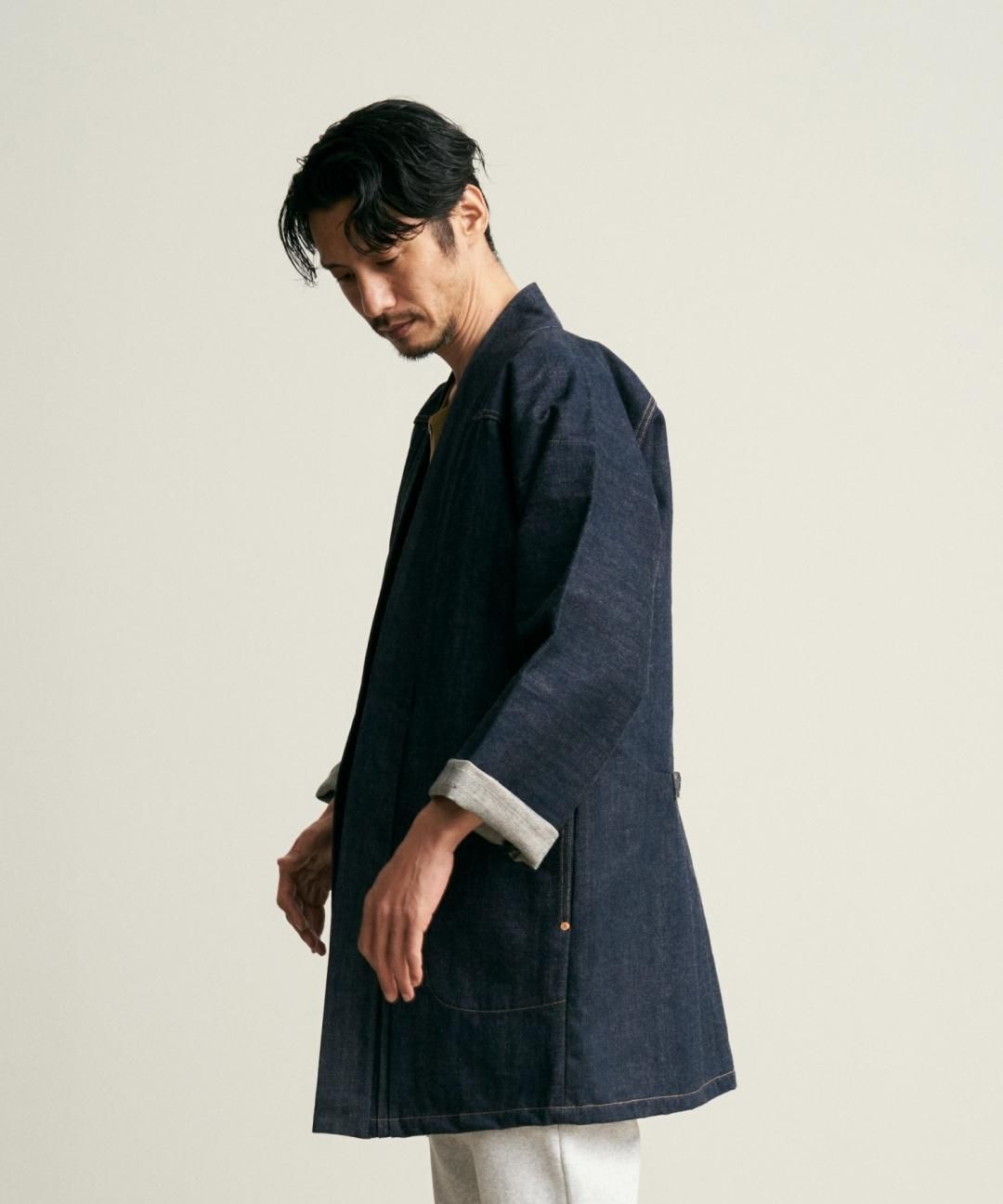 WAROBE x BIGJOHN / DENIM NAGA-HANTEN / INDIGO photo