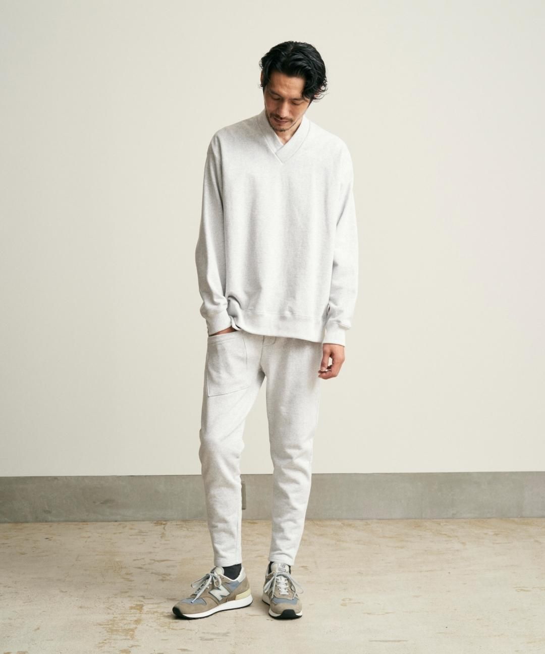 WAROBE / JUBAN WIDE SWEAT / GRAY photo
