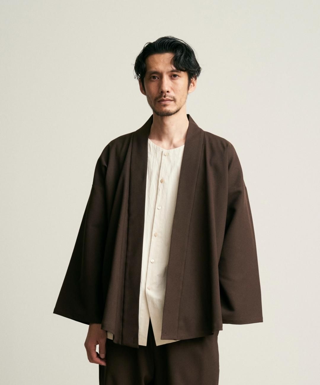 WAROBE / WA Y SHIRT / DARK BROWN photo