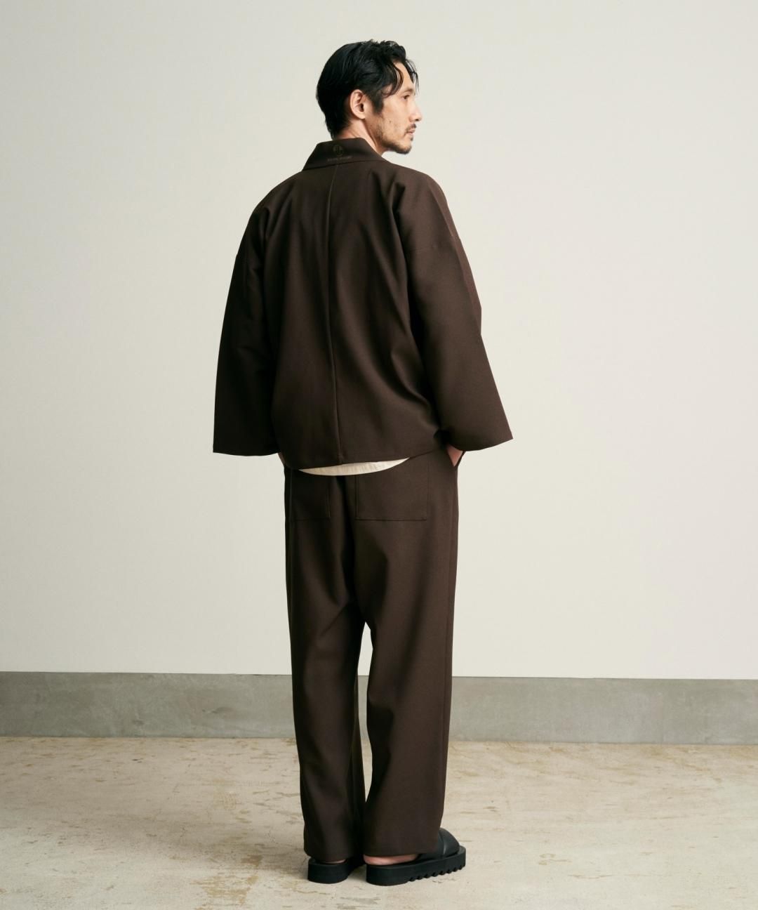 WAROBE / WA Y SHIRT / DARK BROWN photo