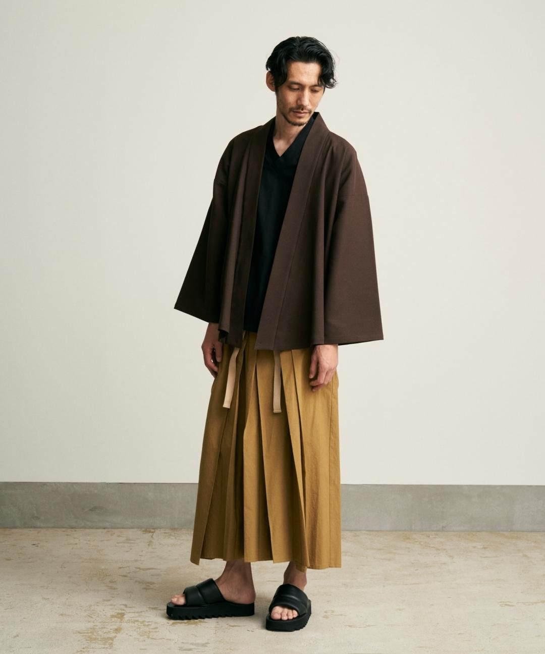 WAROBE / WA Y SHIRT / DARK BROWN photo