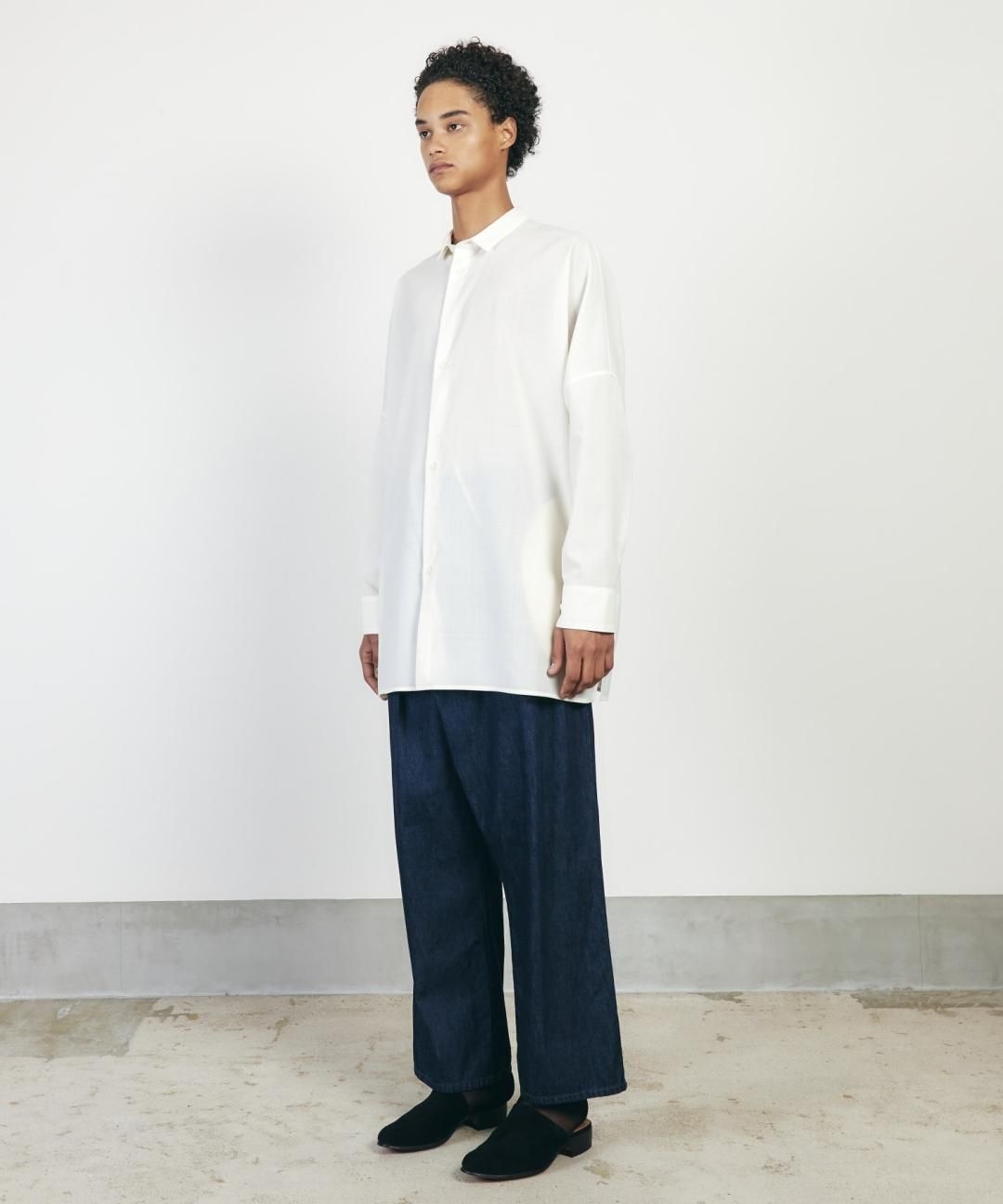 TROVE / TROPICAL WOOL RELAX SHIRT / ECRU photo