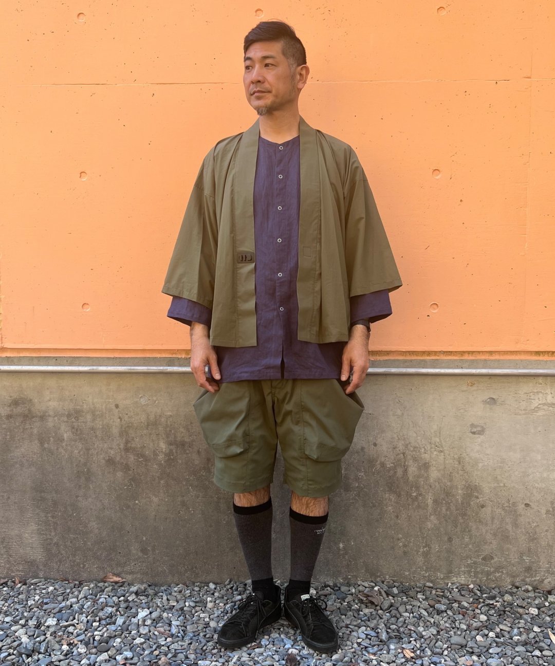 TROVE x 岡部文彦 x WAROBE / KOIKUCHI SHIRT / NAVY - TROVE SHOP