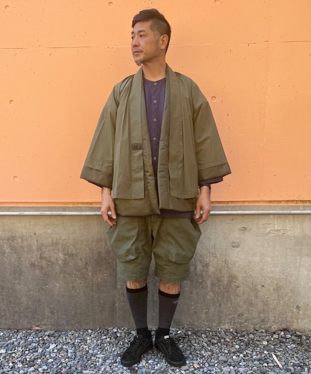 TROVE x 岡部文彦 x WAROBE / ACTIVE HANTEN ( NEW MODEL ) / KHAKI GREEN - TROVE  SHOP OFFICIAL SITE