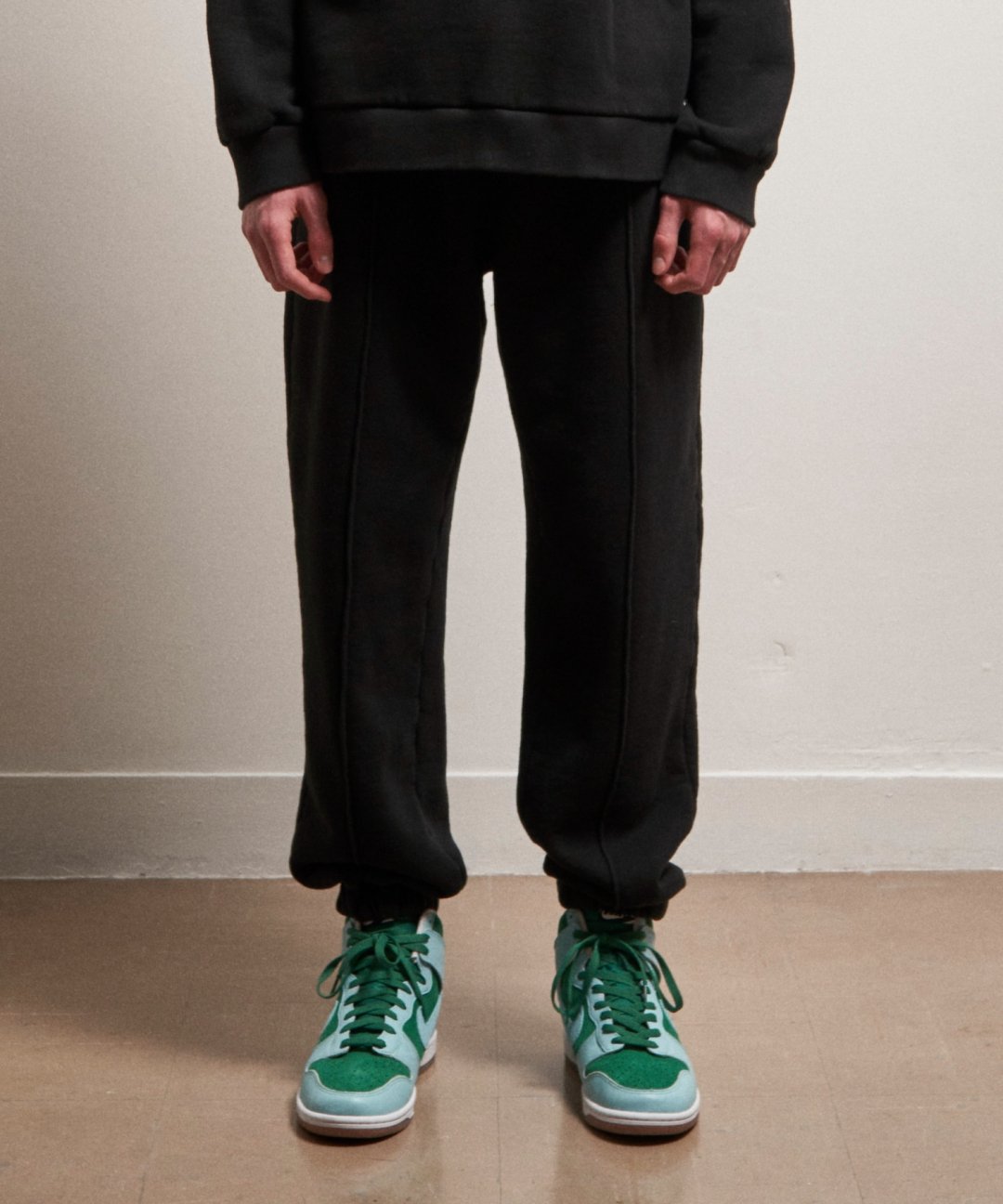 TROVE / HEAVEY FLEECE EASY PANTS / BLACK photo