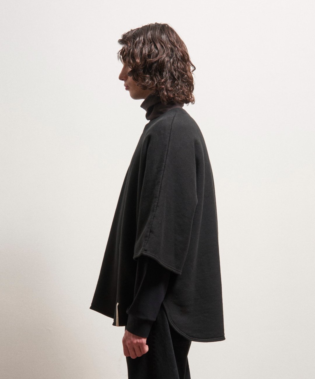 TROVE / HEAVEY FLEECE DOLMAN PULLOVER / BLACK - TROVE SHOP OFFICIAL SITE