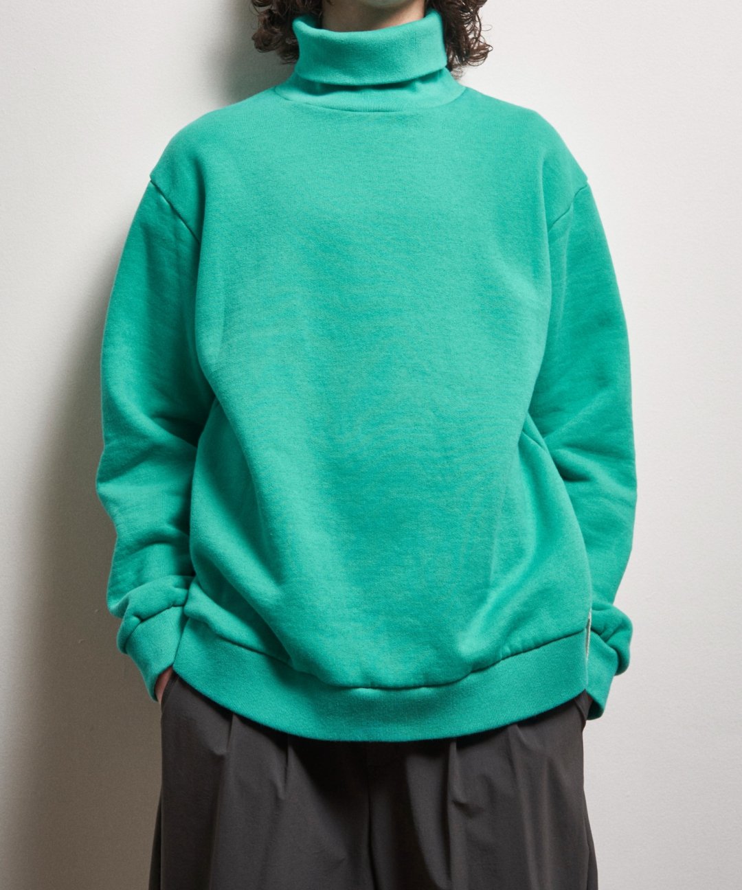 TROVE / HEAVEY FLEECE TURTLE NECK / EMERALD photo