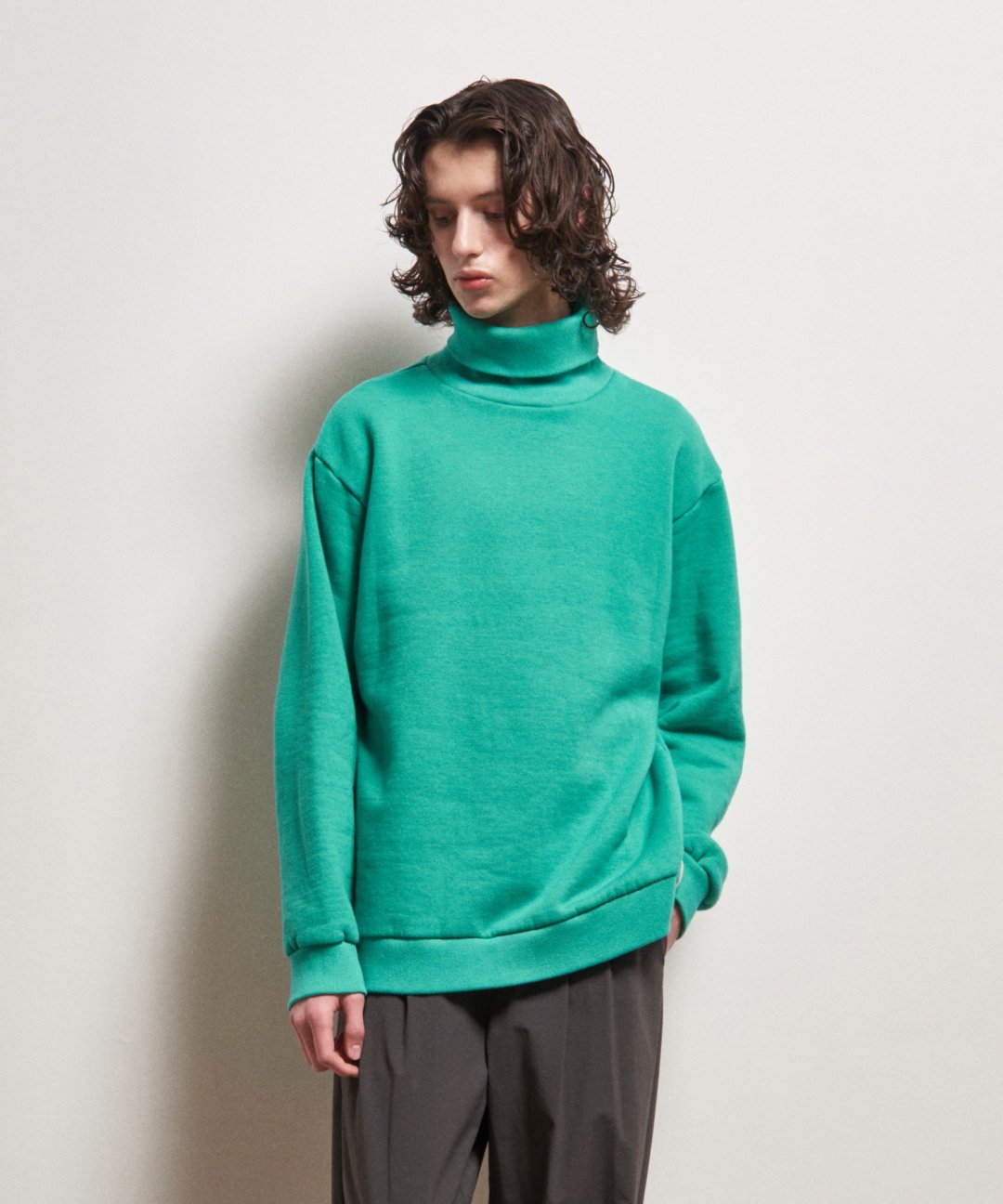 TROVE / HEAVEY FLEECE TURTLE NECK / EMERALD photo