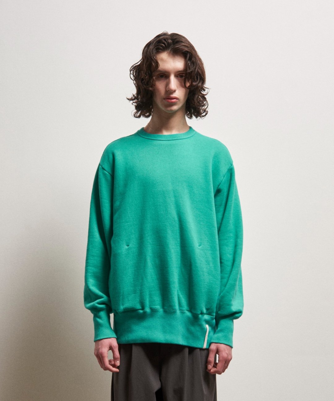 TROVE / HEAVEY FLEECE CREW NECK / EMERALD - TROVE SHOP OFFICIAL SITE