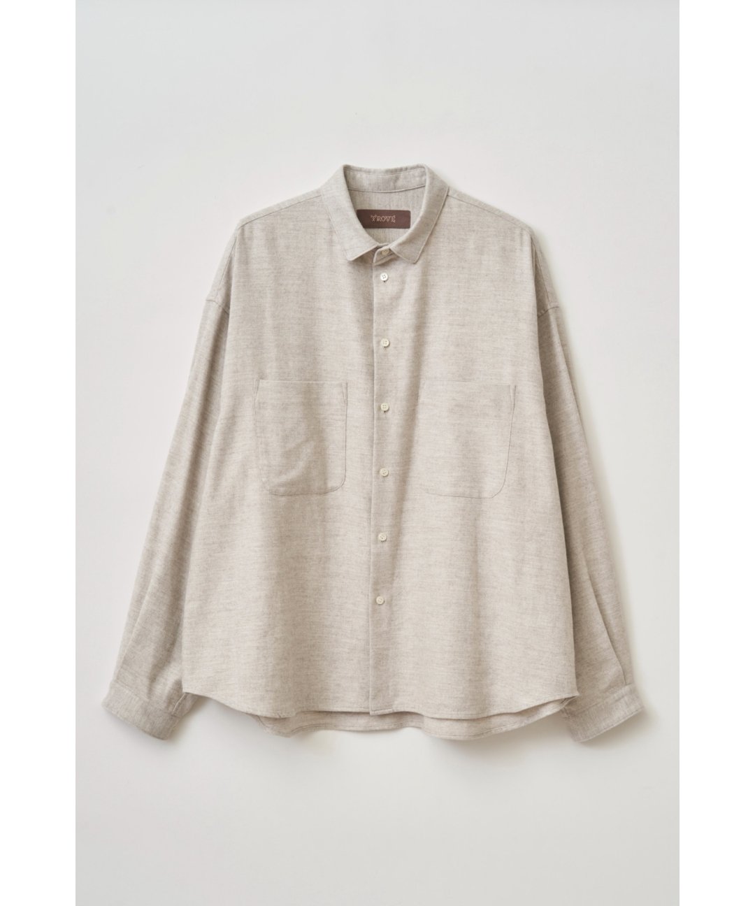 TROVE / MJUK RELAX SHIRT / GRAY BEIGE - TROVE SHOP OFFICIAL SITE