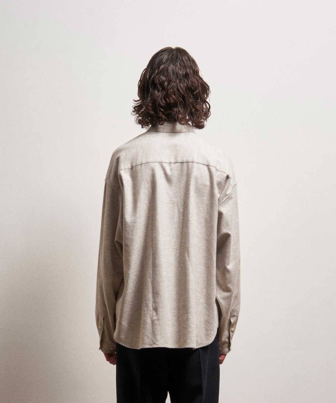 TROVE / MJUK RELAX SHIRT / GRAY BEIGE - TROVE SHOP OFFICIAL SITE