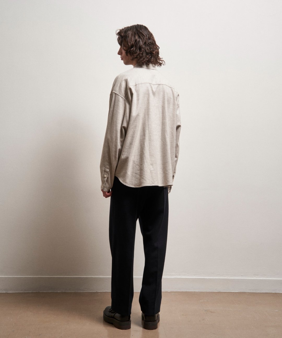 TROVE / MJUK RELAX SHIRT / GRAY BEIGE - TROVE SHOP OFFICIAL SITE