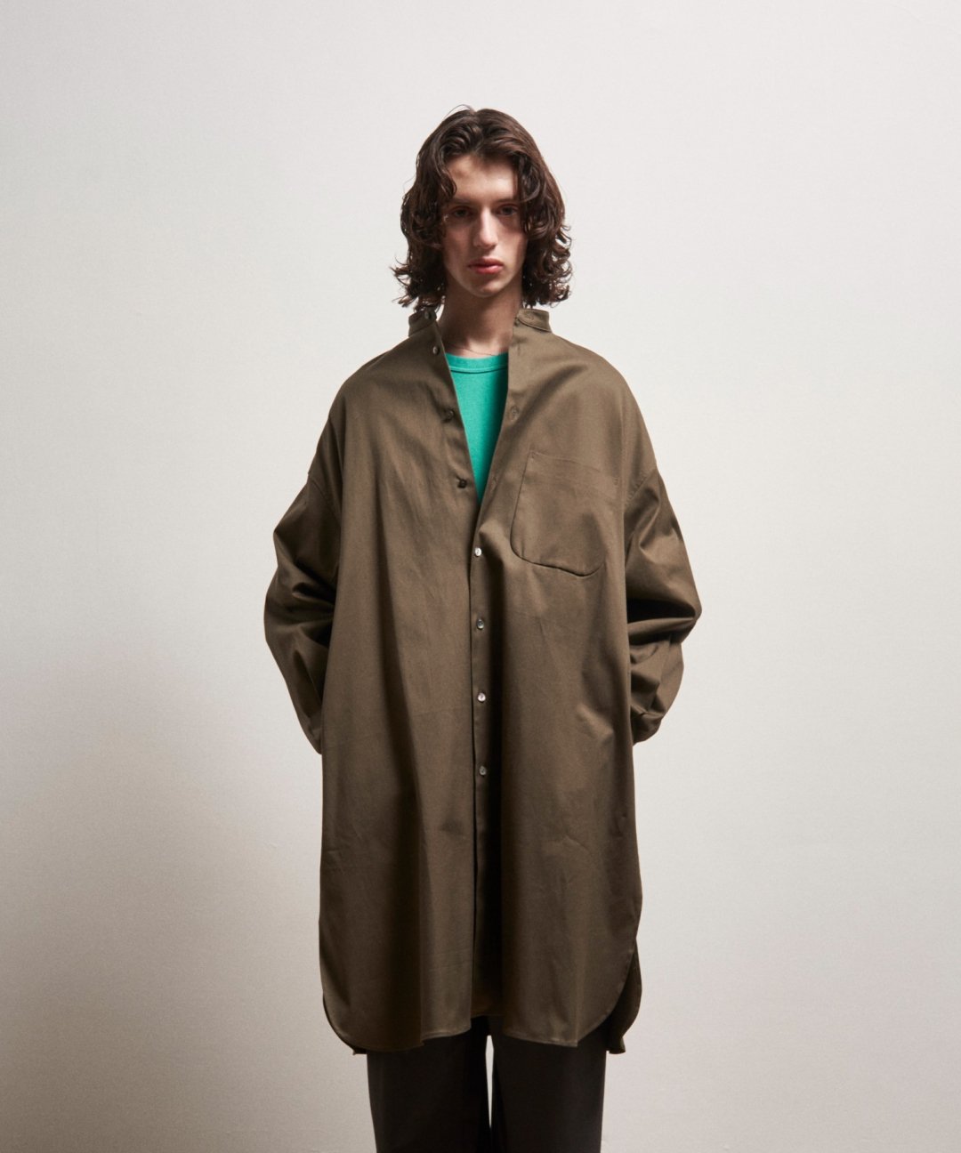 TROVE / VALO LONG SHIRT / KHAKI - TROVE SHOP OFFICIAL SITE