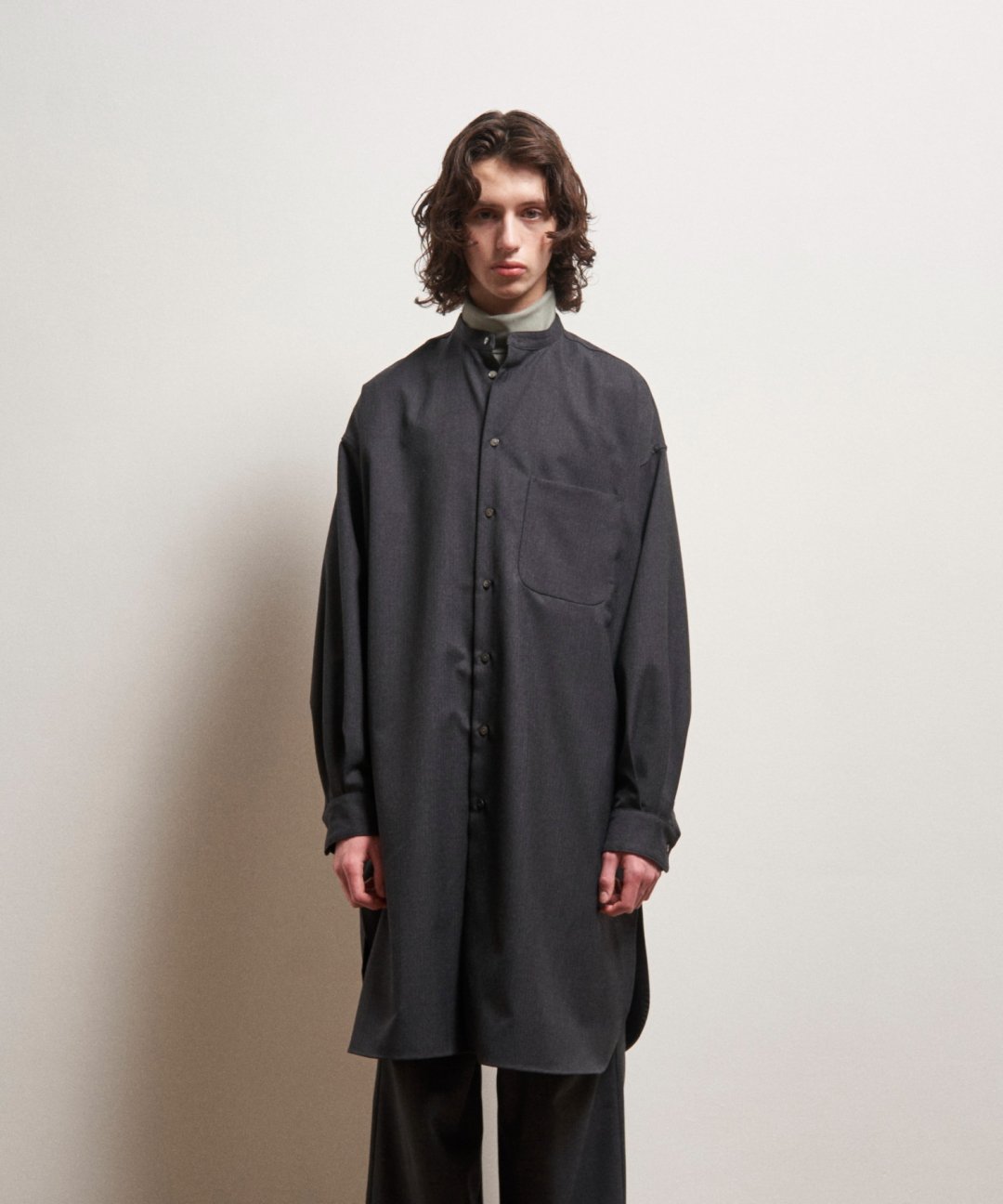 TROVE / VALO LONG SHIRT / CHARCOAL - TROVE SHOP OFFICIAL SITE