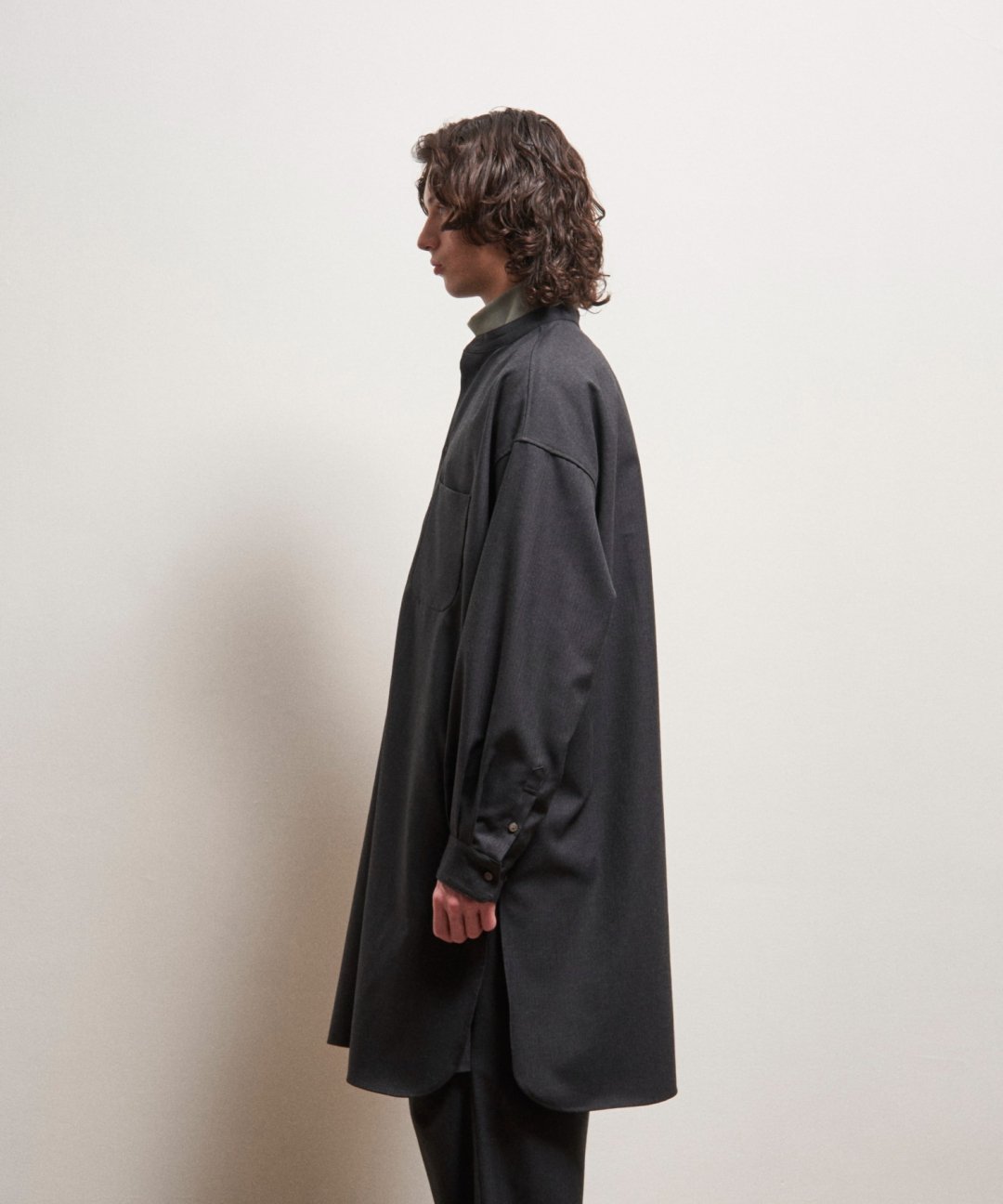 TROVE / VALO LONG SHIRT / CHARCOAL - TROVE SHOP OFFICIAL SITE