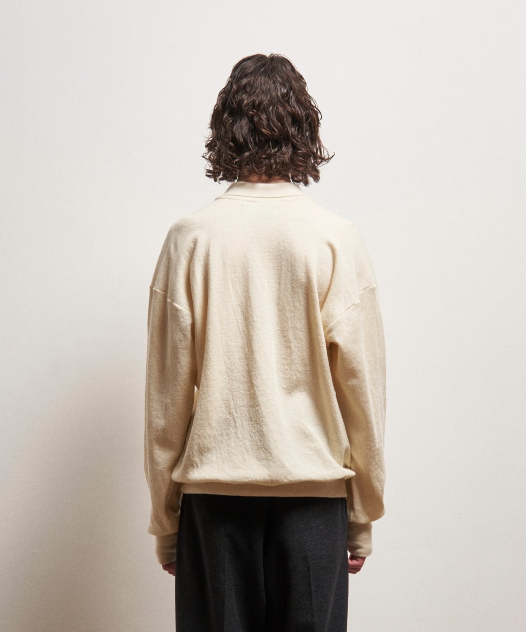 TROVE / PORTAAT KNIT POLO / ECRU photo