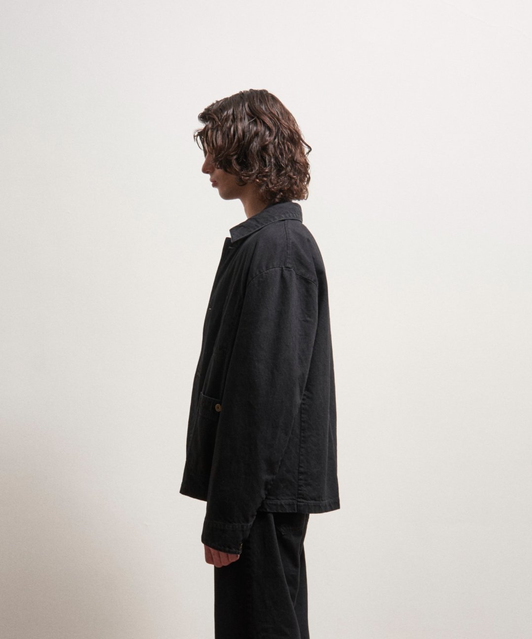 TROVE / LAIVA DENIM BLOUSON / FADE BLACK photo