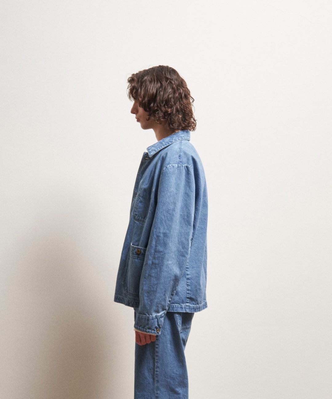 TROVE / LAIVA DENIM BLOUSON / INDIGO BLUE photo