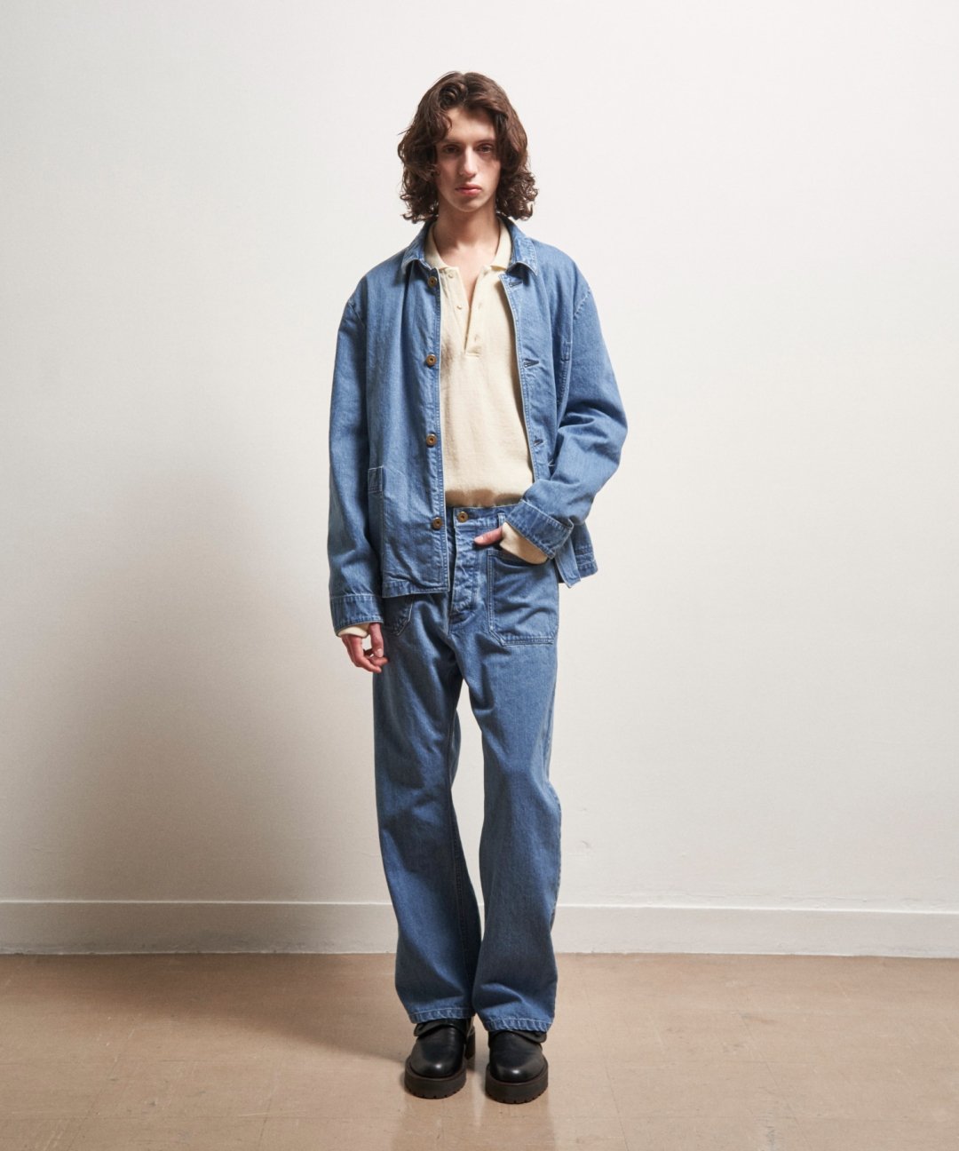 TROVE / LAIVA DENIM BLOUSON / INDIGO BLUE photo