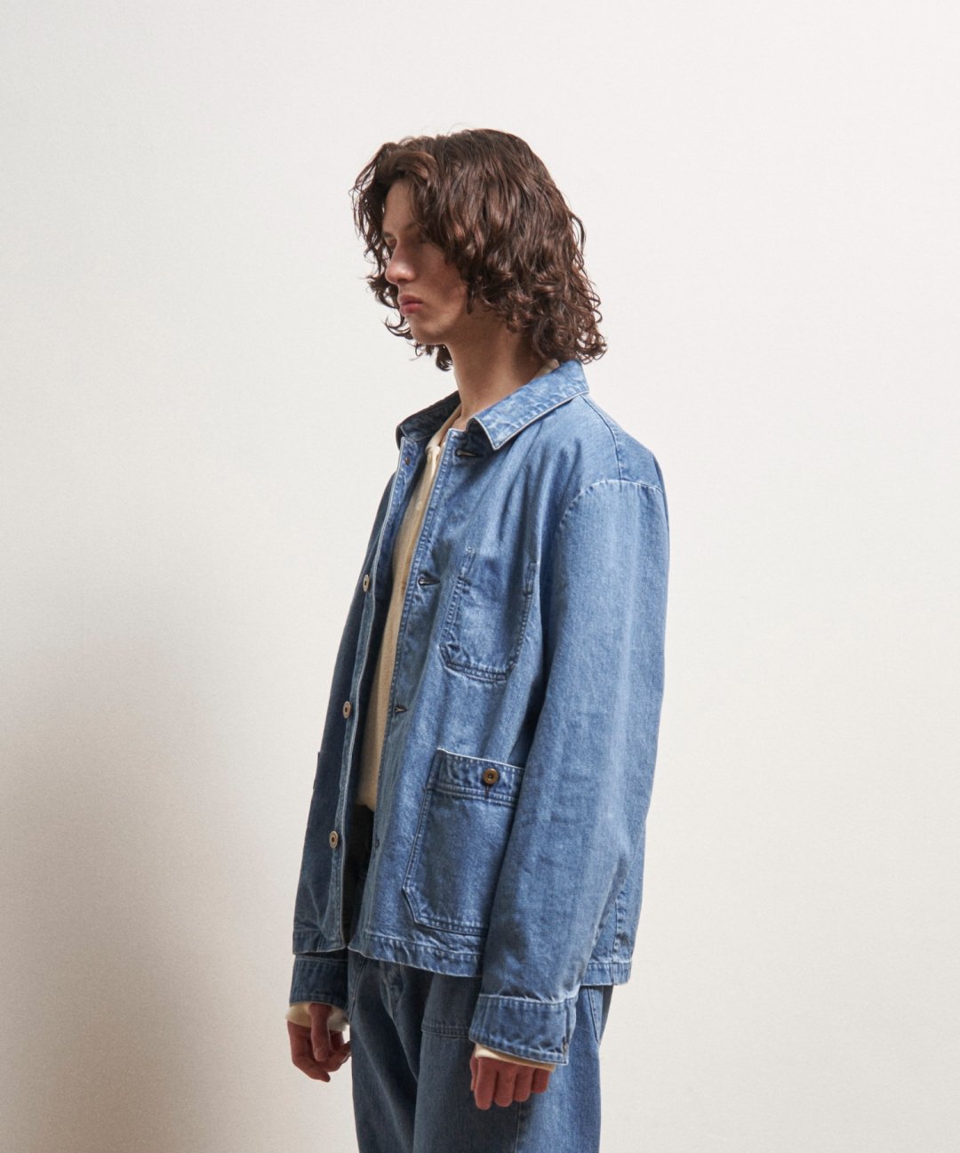 TROVE / LAIVA DENIM BLOUSON / INDIGO BLUE photo