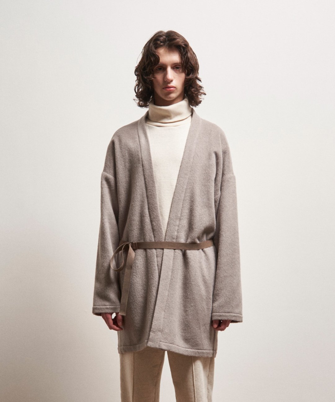 TROVE / POROMIES GOWN COAT / GRAY BEIGE - TROVE SHOP OFFICIAL SITE