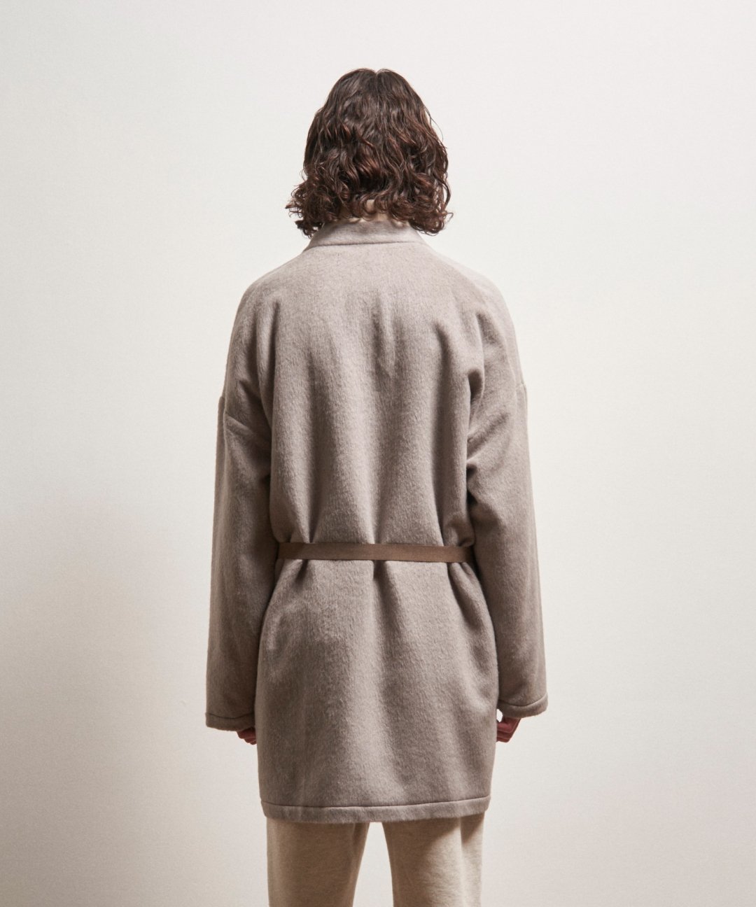 TROVE / POROMIES GOWN COAT / GRAY BEIGE - TROVE SHOP OFFICIAL SITE