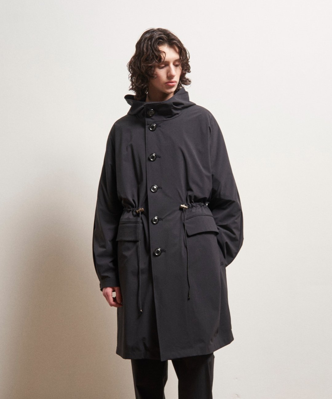 TROVE / VUORI DOLMAN COAT / BLACK photo