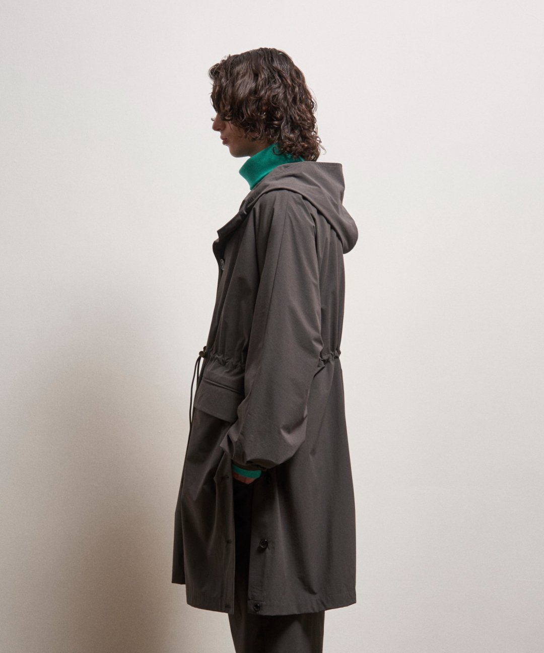 TROVE / VUORI DOLMAN COAT / OLIVE GRAY photo